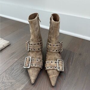 Jeffrey Campbell Boots with Buckle Detail